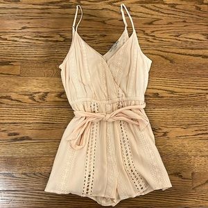 American Eagle Light Pink Romper